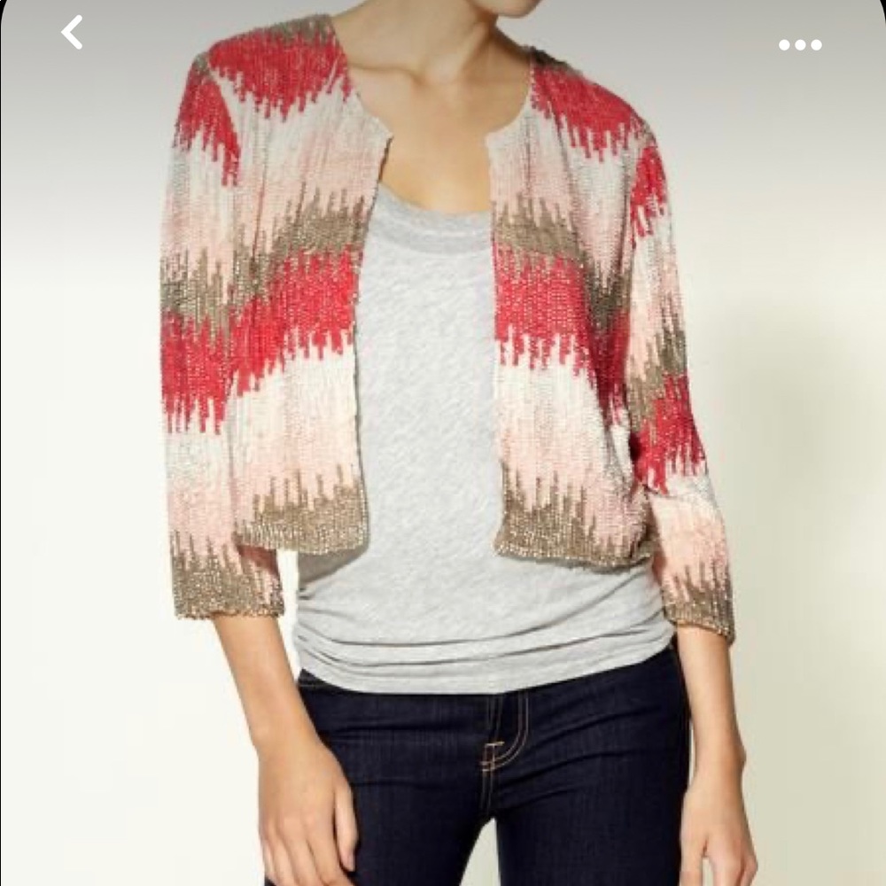 🔥 NWT Rare gorgeous sequined Parker sz med jacket